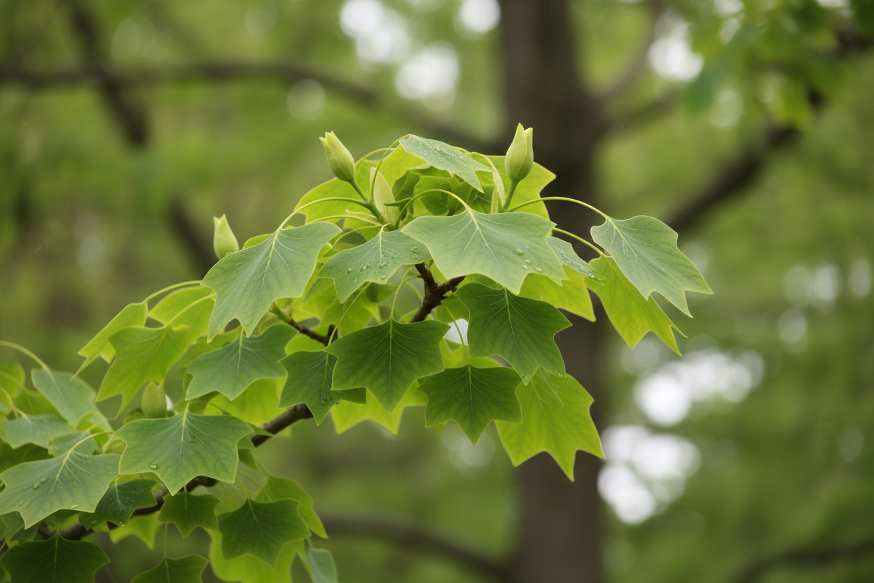 Säulen-Tulpenbaum / Liriodendron tulipifera 'Fastigiatum'
